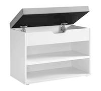 Banco Zapatero, Mueble Zapatero con Asiento Tapizado, Banco Recibidor con 3 Compartimentos y Asiento Acolchado, 30 x 60 x 44 cm, para Entrada Dormitorio Sala de Estar, Marrón Rústico CAJON 3P