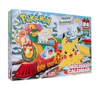 Bandai WT00257 - Calendario de vacaciones de fin de año (24 casillas con 16 figuras exclusivas y 8 decoraciones temáticas para montar - Figuras de Pokémon de 5 cm - Regalo infantil de 4 años y +