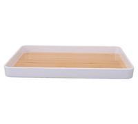 Bandeja apilable - Diseño rectangular - Plástico - Para documentos/libros - Ideal para oficina/hogar - Material duradero - Cesta de almacenamiento
