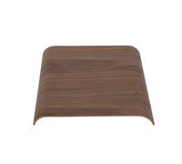 Bandeja AYTM Curva, color nogal, 33 x 32 x 4 cm, madera
