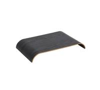 Bandeja AYTM Curva, negra, 41 x 25 x 5 cm, madera