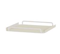Bandeja Bali 50x50 Mate Blanca Estructura De Aluminio, Con Asas