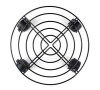 Bandeja con ruedas de hierro, soporte extraíble para macetas, soporte para plantas en maceta, ruedas con cerradura, adecuado para interiores y exteriores, puede contener macetas, baños de pies, bidón