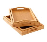 Bandeja de almacenamiento de bambú Retro Rectangular para el hogar, mesita para café de sala de estar, plato de almacenamiento de tazas de té, bandeja para hervidor, organizador, decoración del hogar