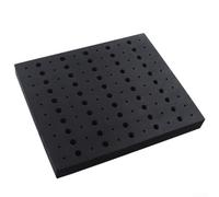 Bandeja de almacenamiento de brocas de enrutador con 110 compartimentos para brocas de vástago de 1/4 y 1/2 pulgadas, caja organizadora de brocas