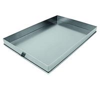 Bandeja de aluminio para tartas, 580 x 400 x 50 mm, juego de 2 unidades