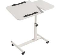 Bandeja de cama plegable ajustable con patas para comer, trabajar o leer en la cama o silla