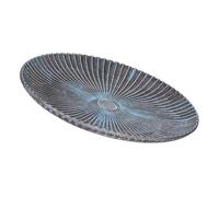 Bandeja de decoración de madera azul 30x30x3 cm