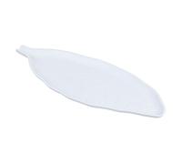 Bandeja de decoración de madera blanca 40x18x3 cm