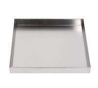 Bandeja de drenaje de acero inoxidable, colección de agua, Vassoio, 60 x 50 x 5 cm / 23.6x19.7x2 in, protector de suelo para dispensadores, sin agujeros, fácil de limpiar, duradera y elegante