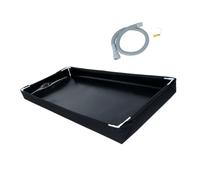 Bandeja de drenaje de portátil con abrazadera, lavabo plegable profundo, colector de condensado de 130 × 80 × 10 cm, bañera de jardín que ahorra espacio, abrazadera para manguera de para de de
