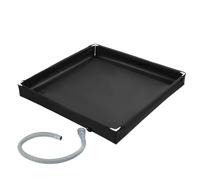 Bandeja de ducha con desagüe de pie para suelo de baño | Base de ducha portátil para exteriores, tienda de campaña, caravana, senderismo, viajes por carretera, viajes, playa, piscina