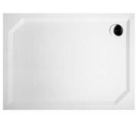 Bandeja de ducha Gelco SARA, de mármol sintético (Gussmarmor), rectangular, 120x90 cm