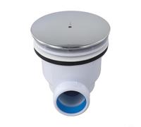 Bandeja de ducha para un flujo rápido y fácil limpieza, colador de agua para cúpula cromada, alta capacidad de drenaje de hasta 32 L por minuto, mantenimiento sin esfuerzo, plástico, blanco, 15 x 12 x