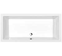 Bandeja de ducha rectangular Polysan DEEP, 160x75x26 cm, de fondo profundo, color blanco
