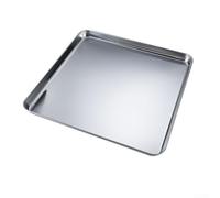 Bandeja de galletas de acero inoxidable para hornear, bandeja de cocina para hacer pan, bandeja de cocina, 42 x 30 cm (25 x 25 x 5 cm)