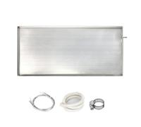 Bandeja de Goteo con Tubo para condensado de Aire Acondicionado Central, Aire Acondicionado de Ventana, portátil, Apto para Split, Bandeja de Goteo de Acero Inoxidable con Manguera de 2,1 m