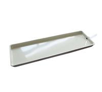 Bandeja de goteo universal para aires acondicionados de ventana, bandeja de condensado de acero galvanizado de 71-161 cm con manguera y abrazaderas, kit de drenaje a prueba de fugas para protección