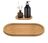 Bandeja de jabón de bambú, dispensador de jabón de bambú para encimera de baño, plato de madera y bandeja dispensadora, soportes de cocina, tocador, anillo de joyería, organizador de bañera