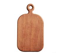 Bandeja de madera de ébano para servir alimentos y aperitivos, tabla de cortar gruesa con acabado suave, utensilio de cocina marrón para comedor, 29,6 x 16 x 2 cm