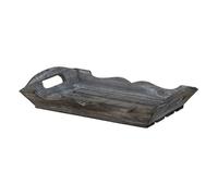 Bandeja de madera gris 32x20x4/6,5