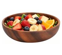 Bandeja de madera para aperitivos, 17,5 x 4 cm. Ideal para servir frutas, snacks o sopa