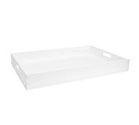 Bandeja de madera para servir, 60 x 40 x 8 cm, bandeja de desayuno, bandeja decorativa, bandeja de presentación, bandeja de servir, bandeja para cama