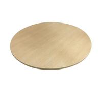 Bandeja de madera para servir Lazy Susan de 70 cm, plato giratorio redondo para comedor y entretenimiento, color madera natural, ideal para reuniones familiares y fiestas