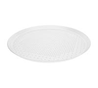Bandeja de Pizza Antiadherente Perforada de Aleación de Aluminio 25 CM | Horno y Parrilla, Diseño Redondo Ligero, Fácil Limpieza, Acabado Plata Elegante
