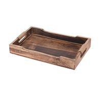 Bandeja de servir con forma de árbol de mango grande 45,5 × 29 × 6 cm 1 unidad.