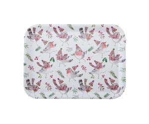 Bandeja de servir de melamina mikasa tipperlyhill robin, 43,5 x 32 cm,