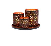 Bandeja De Servir Velas Bandeja Decorativa Soporte Oriental Windlicht