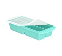 Bandeja de Silicona con Tapa, 4 Celdas para Caldo y Sopa(1) | Para congelar caldos, con tapa hermética, para ideal para cocinas, silicona flexible, 29x12.5x5.5 cm