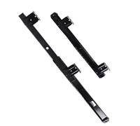 Bandeja extraíble con rodamiento de bolas silencioso, soporte colgante ajustable, guía pista suspensión, guías cajón telescópicas plegables, color negro, 4 Uds Para Cajones De Armarios