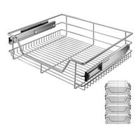 Bandeja extraíble set de 4 metal para cajón de 60cm