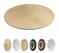 Bandeja giratoria grande de madera Lazy Susan, organizador de mesa redonda giratoria de 360° para comedor, entretenimiento y decoración del hogar