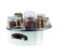 Bandeja Giratoria Organizadora We Houseware - Optimiza tu Espacio con Estilo | Ideal para Cocina, Baño y Escritorio | Material Duradero de Alta Calidad | Diseño Giratorio 360° | Medidas Compactas 29,8