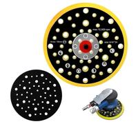 Bandeja Lijadora de 52 Agujeros 6 Pulgadas Base Plato para Lijadoras 150mm | para Lijadora Almohadilla Lijadoraa Orbital Compatible con Mirka CEROS DEROS con Rosca 5/16 Pulgada para Molienda y Pulido