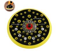 Bandeja Lijadora de 52Agujeros 150mm Lijadoraa Compatible Mirka CEROS DEROS | 6 Pulgadas Base para Lijadora Almohadilla Plato para 150mm Lijadoraa Orbital con Rosca 5/16 Pulgada para Pulido Molienda