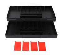 Bandeja Organizadora de Cajones Plegable, Ahorro de Espacio, Plástico, Expandible en Varios Niveles, Multifuncional con Fácil Limpieza, Máxima Organización para Artículos de