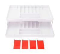Bandeja Organizadora de Cajones Plegable, Ahorro de Espacio, Plástico, Expandible en Varios Niveles, Multifuncional con Fácil Limpieza, Máxima Organización para Artículos de