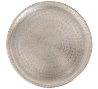 Bandeja oriental de aluminio Jinan 30 cm | Té marroquí en plata | Decoración oriental en la mesa