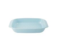 Bandeja para asar de cerámica MasterClass con asas antideslizantes, 1,25 L, apta para horno y mesa, Celeste, 23 cm