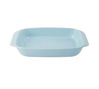 Bandeja para asar de cerámica MasterClass con asas antideslizantes, fuente para horno de 2 litros, Celeste, 30 cm