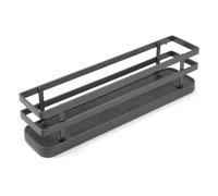 Bandeja para especiero titane de cocina en acero color gris antracita con kit 32,7/35x10 cm ancho 35 cm alto 54,6 cm