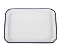 Bandeja para Horno Esmaltada de Color Claro Rectangular, Fácil de Limpiar | Uso Múltiple y Práctico, Conduce el Calor Rápido, Apta para Hornear y Asar, Formato Rectangular