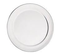 Bandeja para pizza de aluminio de Vogue borde ancho 26 cm molde para horno de horno antiadherente resistente