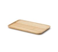 Bandeja para servir, 22 x 13 x 1,2 cm, madera de árbol de caucho, Continenta