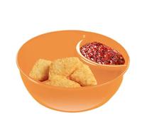 Bandeja para servir patatas fritas y salsas, cuenco dividido para patatas | cereales Cuencos para mojar pan, plato sándwich de sopa combina Naranja