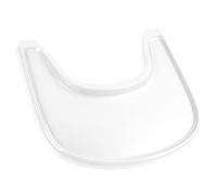 Bandeja para trona compatible con silla Stokke Tripp Trapp | Superficie lisa y fuerte succión, fácil de montar, accesorios de trona para niños pequeños de 6 a 36 meses, color blanco